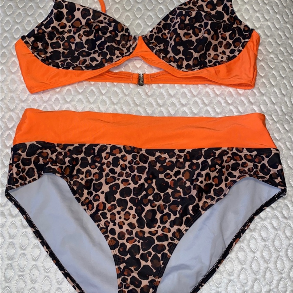 High waisted plus size bikini